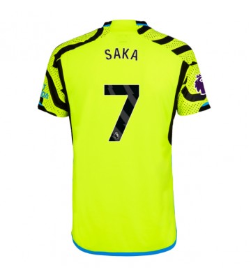 Maillot de foot Arsenal Bukayo Saka #7 Extérieur 2023-24 Manches Courte